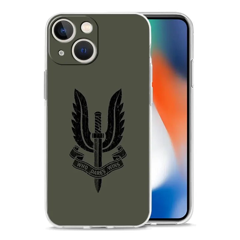 Phone Case For iPhone 17 Cases iPhone Air 16 15 12 13 14 Pro Max 15 Plus 16Pro iPhone11 Cover Army Soldier Tactical Insignia